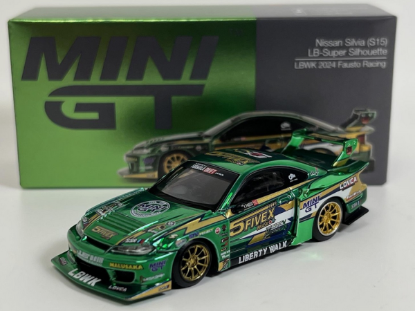 MGT00858-R - NISSAN Silvia S15 LB-Silhouette Fausto Racing 2024 RHD groen - 1
