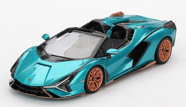 TSM430831 - LAMBORGHINI Sian Roadster Uranus 2019 blauw - 1