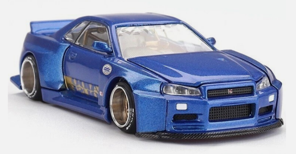 MGTKHMG158 - NISSAN Skyline GT-R R34 Kaido Works Shinjuku V2 1999 blauw - 1