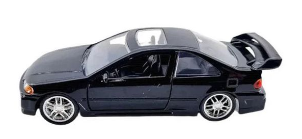 JAD34419 - HONDA Civic coupé 1993 Zwart FAST and FURIOUS - 1