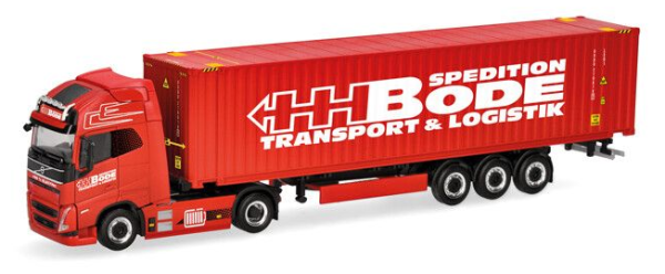 HER319249 - VOLVO FH GL XL Electric 4x2 met 40-voets containerdrager 3 assen HH BODE - 1