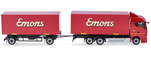 HER319294 - MAN TGX GM 6x2 met laadbak en 1+1-assige aanhangwagen EMONS - 1