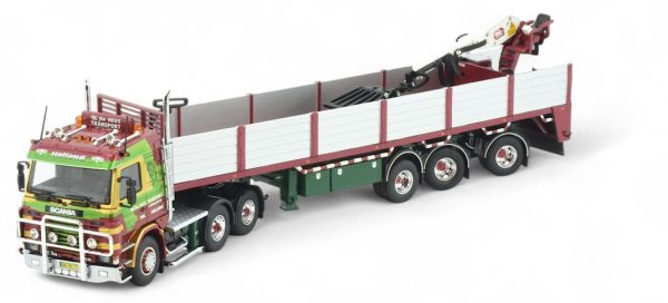 TEK86655 - SCANIA 143 6x4 met 3-assige trailer VAN HEUS - 1