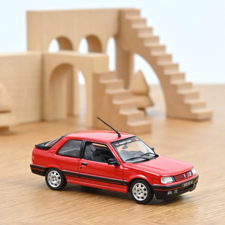 NOREV473911 - PEUGEOT 309 GTi 1987 Rouge Vallelunga met deco PTS - 1
