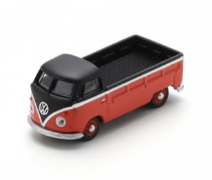 SCH26778 - VOLKSWAGEN T1 pick-up oranje en zwart - 1
