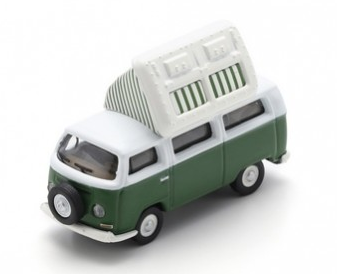 SCH26779 - VOLKSWAGEN T2 Campingbus groen en wit - 1