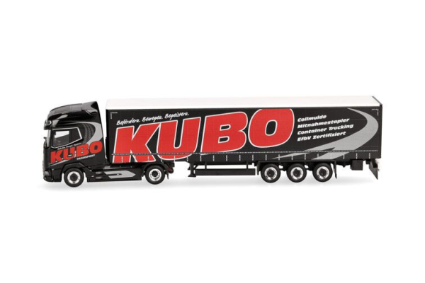 HER318068 - DAF XG 4x2 met 3-assige schuifzeiloplegger KUBO - 1