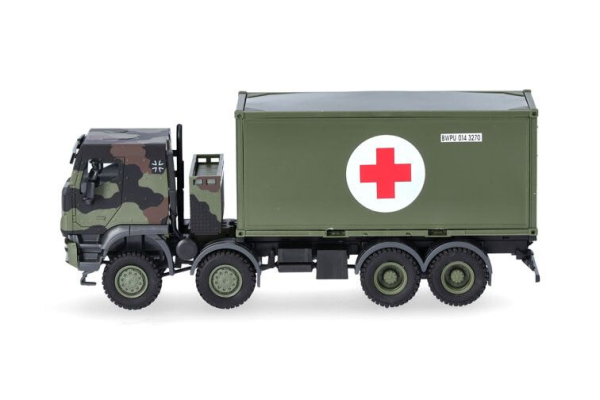 HER747219 - IVECO Trakker 8x8 met 20 voet container BUNDESWEHR - RODE KRUIS - 1