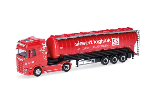 HER319409 - SCANIA CS 20 HD 4x2 met 3-assige silotrailer SIEVERT LOGISTIK - 1