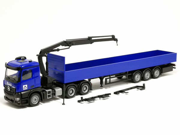HER960038 - MERCEDES BENZ Arocs 6x4 met kraan en trailer 3 assen HOCH TIEF - 1