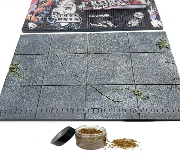 AD-2423 - Diorama Street Art La Lowrider 2024 - auto's en figuren niet meegeleverd - 1
