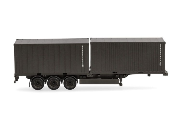 HER747240 - 3-assige containertrekker met 2 containers van 20 voet BUNDESWEHR - 1