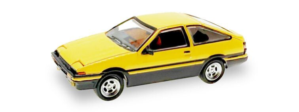 HER87MC000040 - TOYOTA Corolla AE86 geel - 1