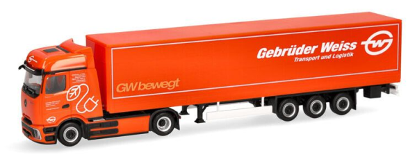 HER320177 - MERCEDES BENZ eActros 600 ProCabin 4x2 met 3-assige oplegger GEBRUDER WEISS - 1