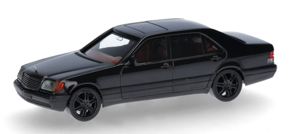 HER020947-002 - MERCEDES BENZ 600 SEL V12 met zwarte Brabus-velgen - 1