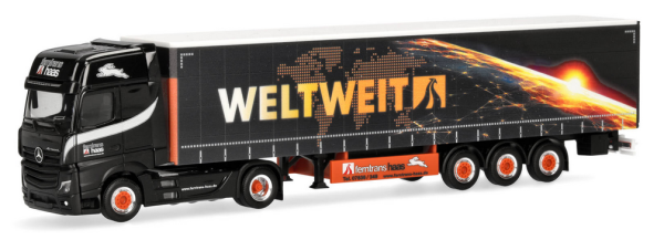 HER320023 - MERCEDES BENZ Actros L 2018 4x2 met 3-assige oplegger FERNTRANS HAAS - 1