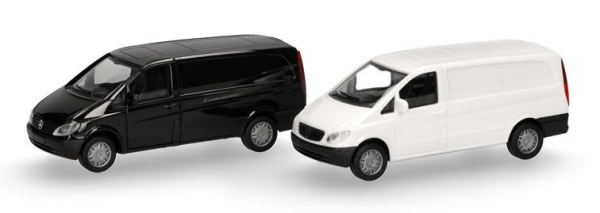 HER014243 - MERCEDES BENZ Vito W639 2003 wit en zwart - 2 te monteren onderdelen - 1