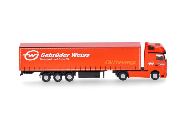 HER066891 - MERCEDES BENZ Actros Gigaspace 4x2 met 3-assige aanhanger GEBRUDER WEISS - 1