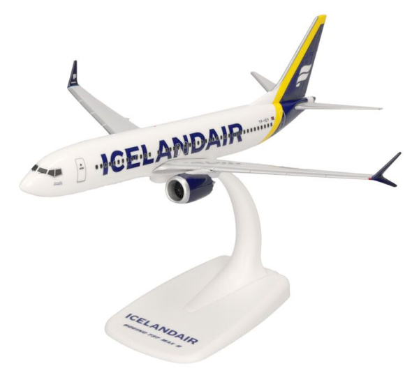 HER614641 - BOEING 737 Max 8 Icelandair Latrabjarg met gele streep - 1