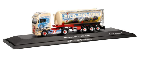 HER122320 - MAN TGX GX 4x2 met silo, 3 assen, MELMER - 1