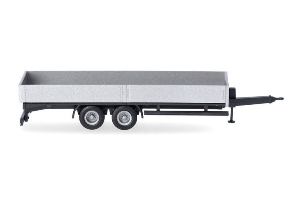 HER076920-002 - Aanhangwagen met 2 assen zilver - 1