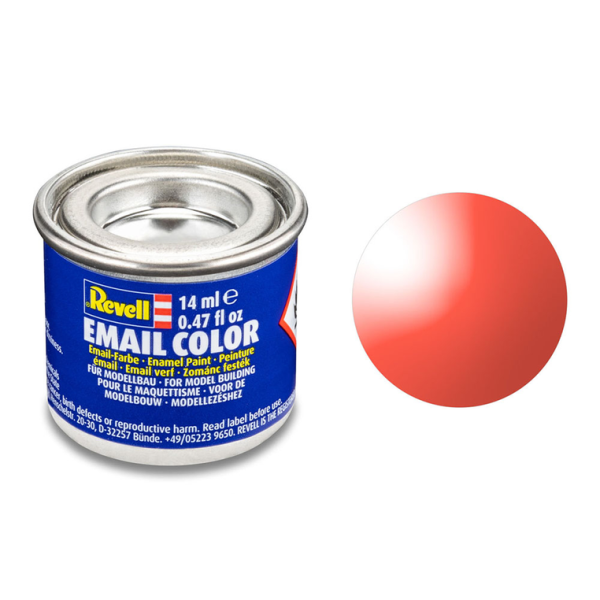 REV32731 - Doorschijnende lichtrode emailverf 14ml - 1