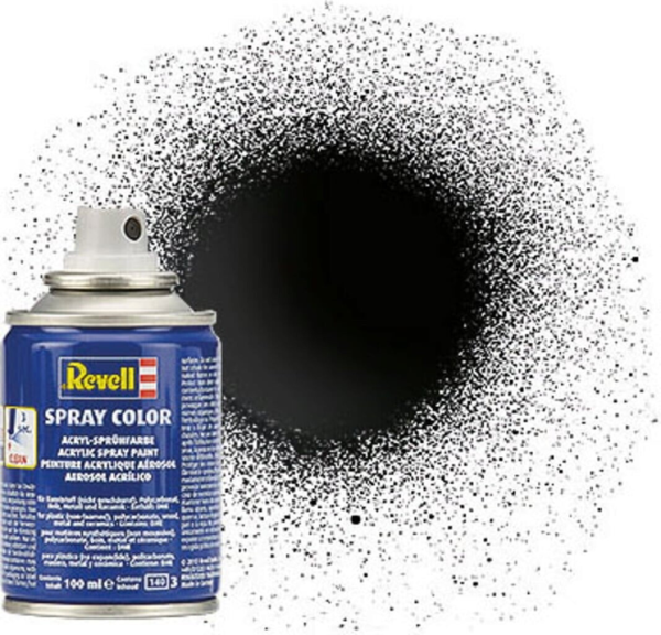 REV34107 - Glanzend zwarte acryl spuitverf 100ml - 1
