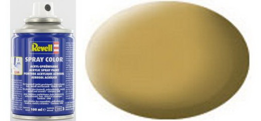 REV34116 - Mat zand gele spuitbus acrylverf 100ml - 1