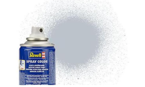 REV34199 - Glans aluminium grijze acryl spuitverf 100ml - 1