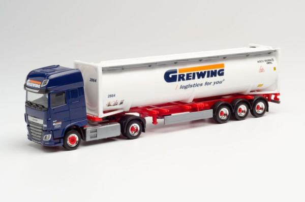 HER312004 - DAF XF SSC 4x2 met containerdrager en tankcontainer 3 Assen GREIWING - 1