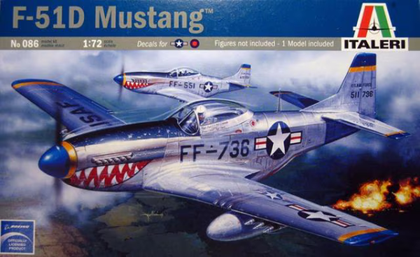 ITA0086 - F-51D Mustang-vliegtuig om te monteren en te schilderen - 1
