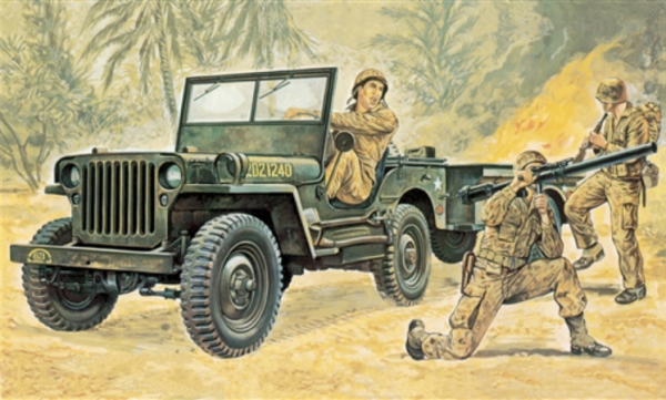 ITA0314 - JEEP Willys om in elkaar te zetten en te schilderen - 1
