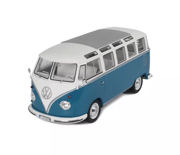 G102 - VOLKSWAGEN Combi T1 Samba Bus Regatta uit 1962, blauw - 1