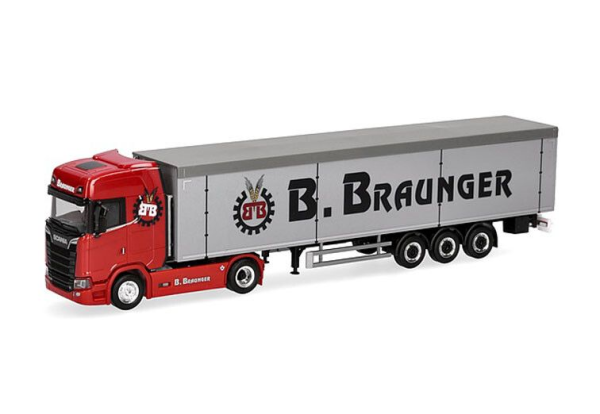 HER321136 - SCANIA CS 20 HD 4x2 met 3-assige oplegger van BRAUNGER - 1