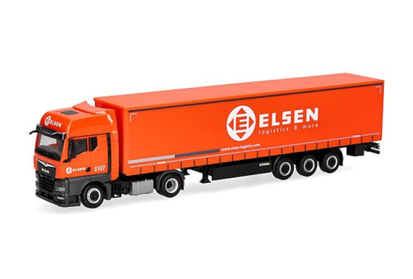 HER321150 - MAN TGX GX 4x2 met 3-assige oplegger van ELSEN - 1