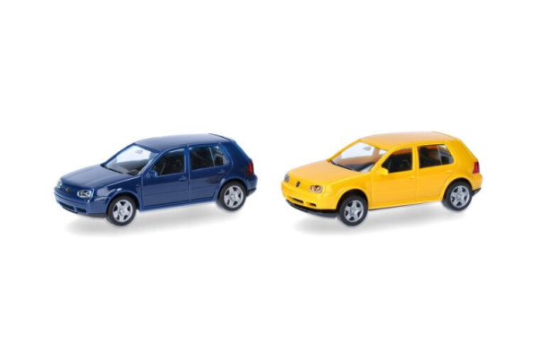 HER013956-002 - VOLKSWAGEN Golf IV geel en blauw – 2 onderdelen om in elkaar te zetten - 1