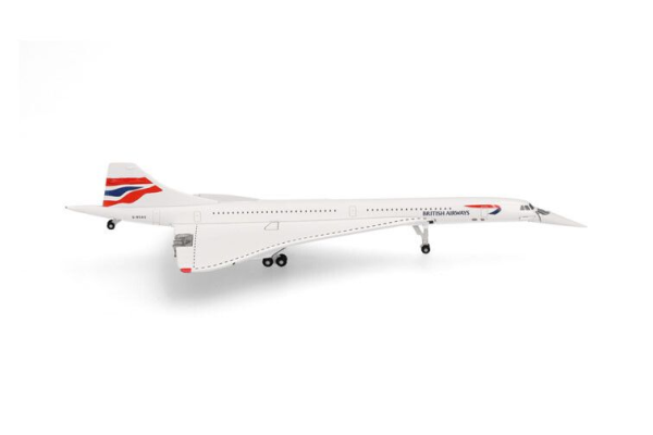 HER539203 - CONCORDE British Airways Union Flag-kleurstelling neus naar beneden G-BOAG - 1