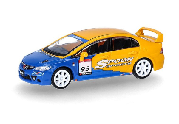 HER87MC000090 - HONDA Civic FD2 #95 geel en blauw - 1