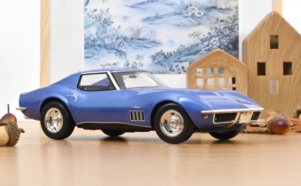 NOREV189034 - CHEVROLET Corvette Coupé 1969 Le Mans-blauw - 1