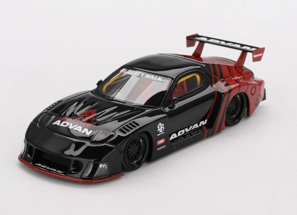 TSMV0026 - MAZDA RX7 LB-Super Silhouette Advan 2025 zwart - 1
