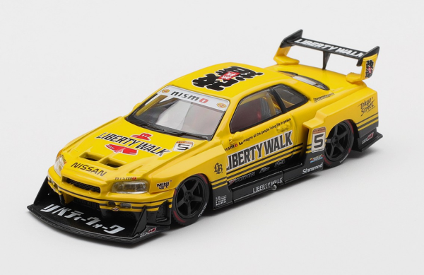 MGT01182-R - NISSAN GTR R34 Skyline Super Silhouette Sport geel 2025 - 1