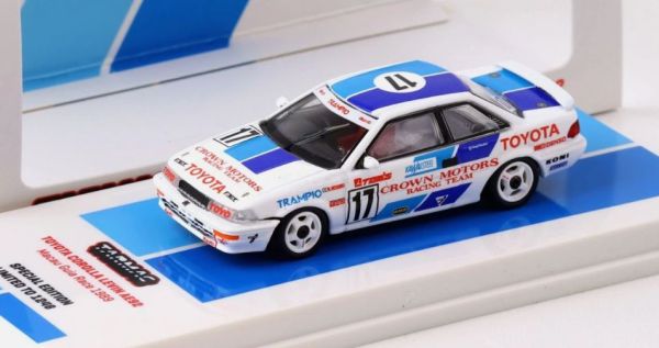 T64-036-89MGP17 - TOYOTA Corolla Levin AE92 #17 Macau GP 1989 Wit en blauw - 1