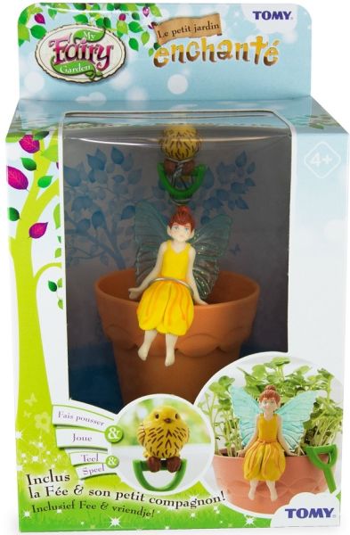 TE72911J - Kleine betoverde tuindoos - gele feeënvreugde - 1