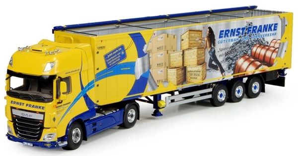TEK70409 - DAF Euro 6 XF Super Space cab 4x2 met ERNST FRANKE dekzeiloplegger - 1