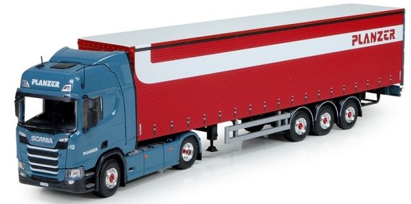TEK73376 - SCANIA R Highline 4x2 met PLANZER 3-assige oplegger - 1