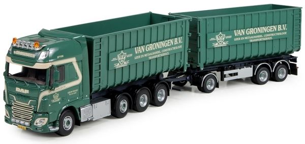 TEK74590 - DAF XF Super Space Cab trailer trailer drop-off Van Groningen - 1