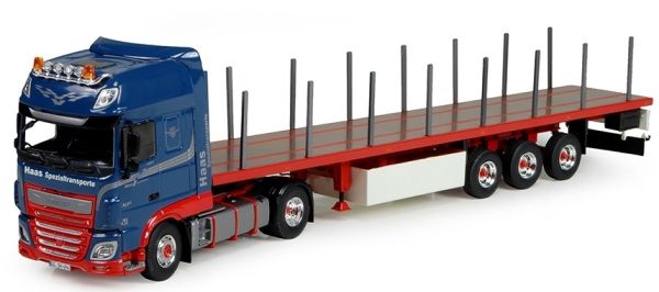 TEK75120 - DAF XF116 4x2 en Haas Spezialtransporte dieplader - 1