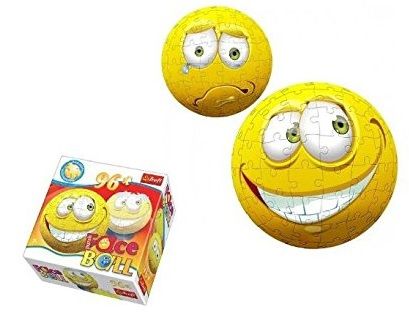 TRF60204 - 96-delige 3D-puzzel gele smiley - 1