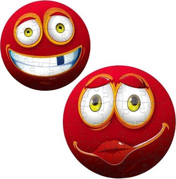 TRF60206 - 96-delige 3D-puzzel Rode smiley - 1