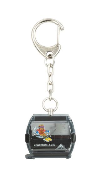 JC80118 - OMEGA Murmli Schifahrer SERFAUS F/L gondel sleutelhanger - 1